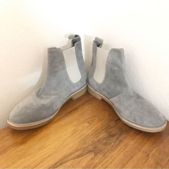 New‎ CIVIL REGIME Brando Gray Suede Chelsea Ankle Boot Leather Chukka Size 8 41 main image 5